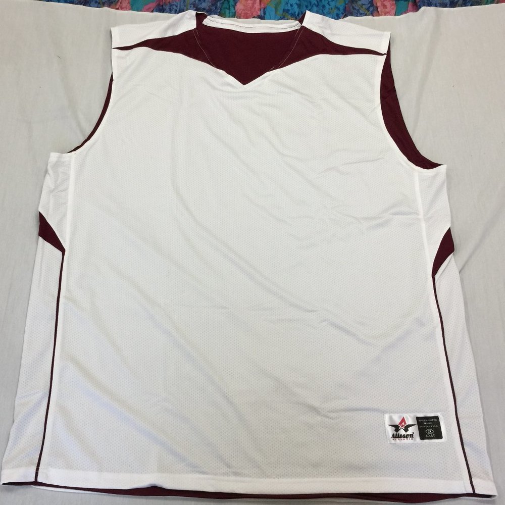 🍎 NWOT ALLESON MENS ATHLETIC SLEEVELES REVERSIBLE BASKETBALL  SHIRT SIZE 3XL.🍎